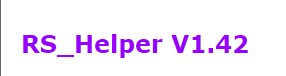RS_Helper Tutorial